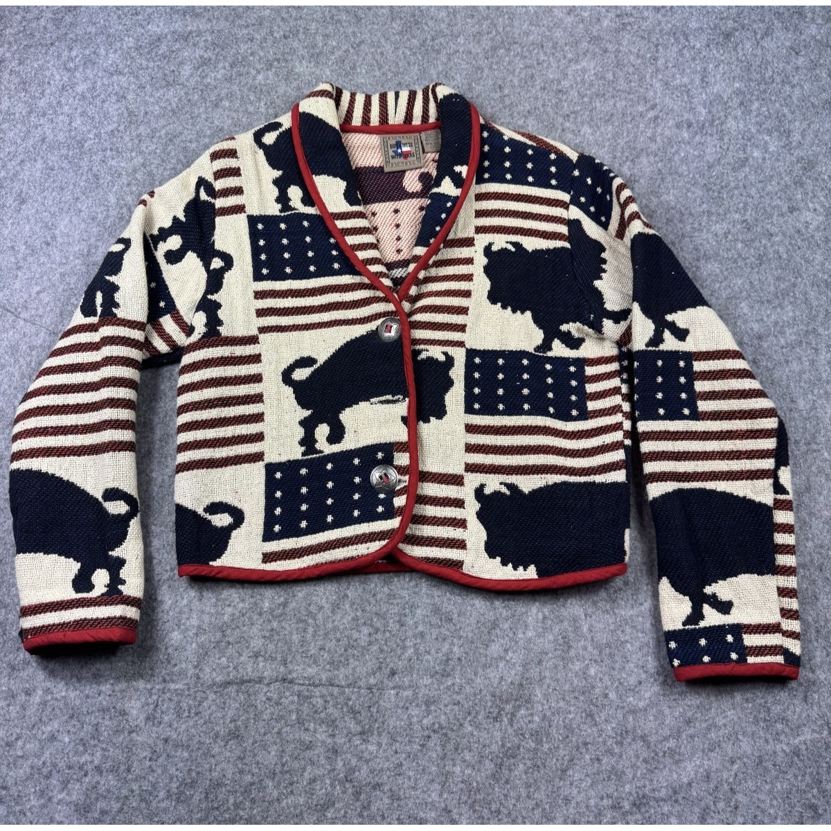 Dont Mess With Texas Jacket Womens Medium Patriotic Buffalo Flag Western Usa